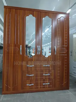Brand New Lux 4 Door Wardrobe with Mirrors & Locks