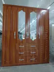 Brand New Lux 4 Door Wardrobe with Mirrors & Locks - 1