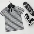Chrome Heart Blue and White Striped Top - Unisex - 2