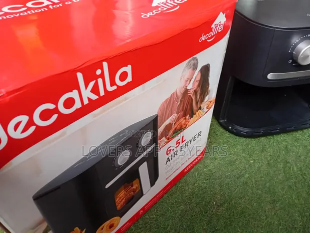 Decakila Air Fryer 6L - Black, Brand New - 1
