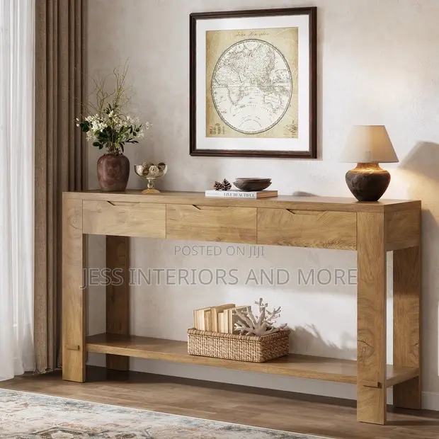 Console Table with Storage Drawers - 1
