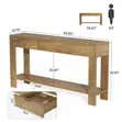 Console Table with Storage Drawers - 2