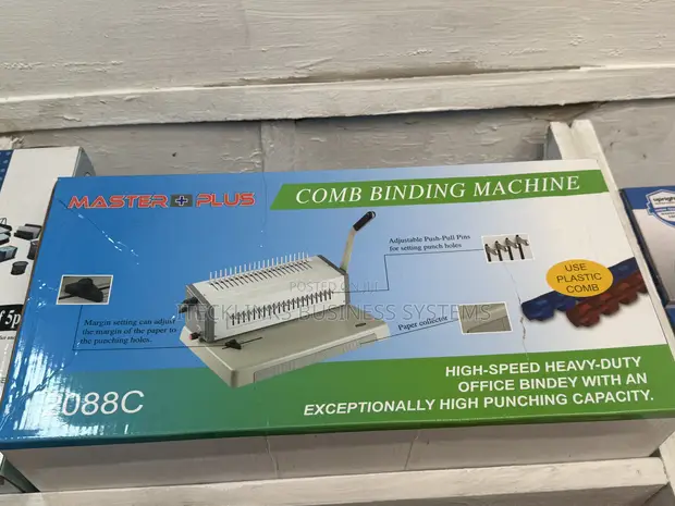 Master Plus 2088 Comb Binding Machine - 1