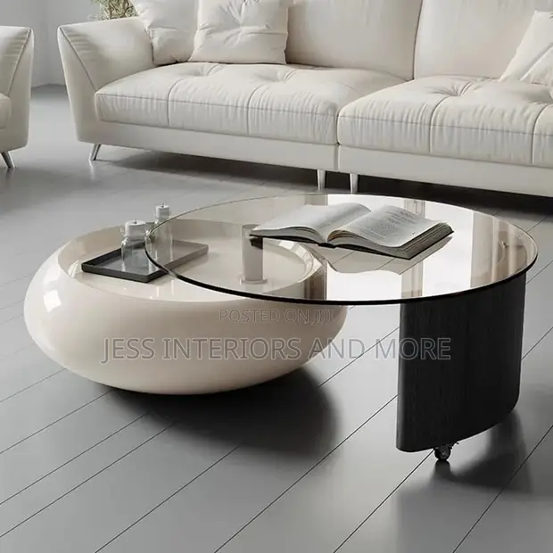 Sculptural Pebble Center Table - 1