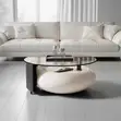 Sculptural Pebble Center Table - 2