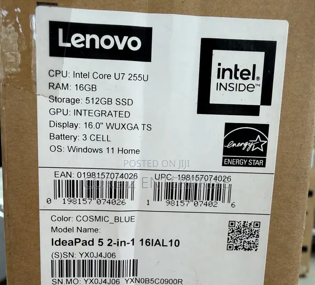 Lenovo IdeaPad 5 2-in-1 Laptop - Intel Core 7, 16GB RAM, 512GB SSD - 1