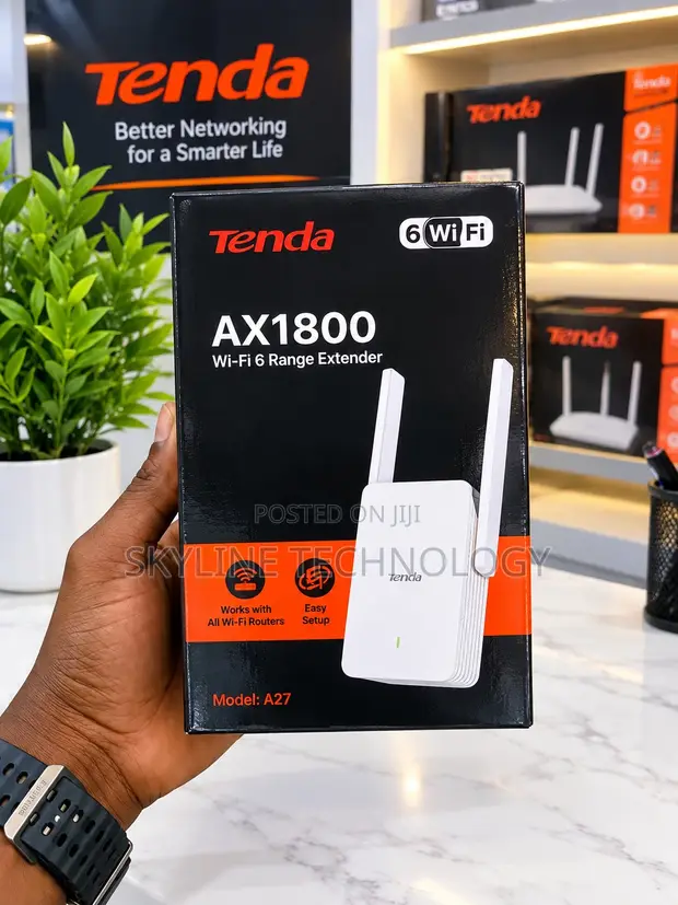 Tenda A27 AX1800 Wi-Fi 6 Range Extender - 1