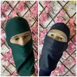 Two-Piece Stretchy Balaclava Ski Mask (Green & Black) - 3