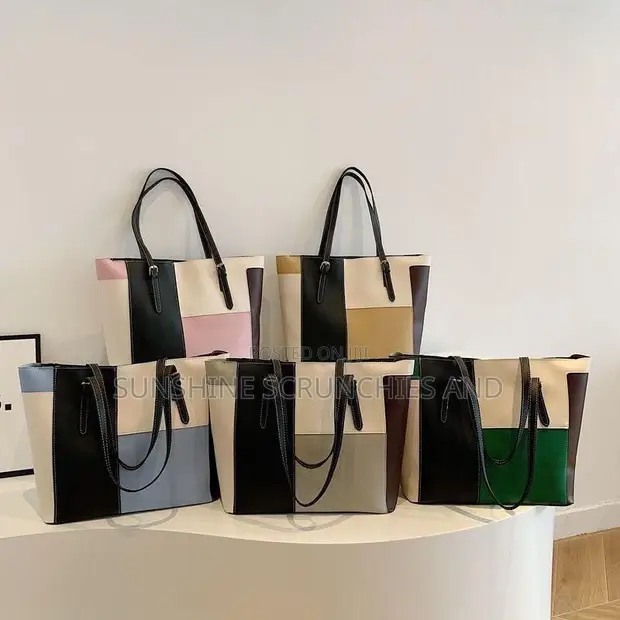 Multi-Colored Large Tote Bag - 1