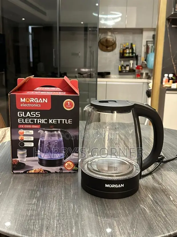 Cliff Glass Kettle - 2L, Brand New - 1