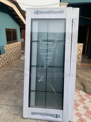 Tempered Glass Bathroom Door - Brand New