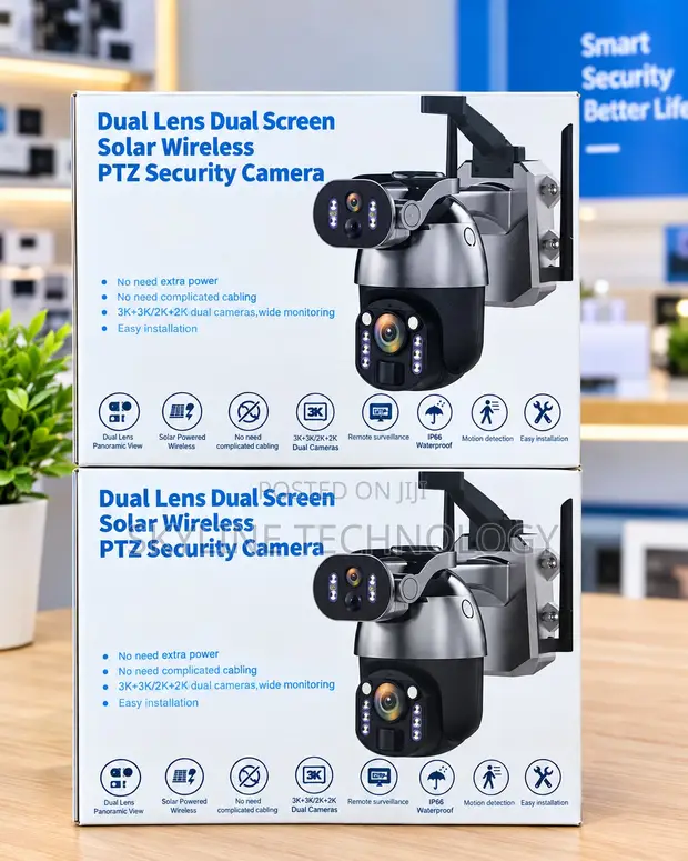 Dual Lens Solar Wireless 4G CCTV Camera - 1