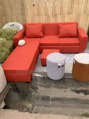 L-Shaped Sofa with Center Table - Brand New