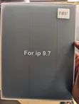 iPad Air 9.7 Case - Black Leather Smart Cover - 3