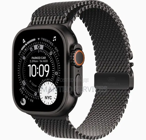 Apple Watch Ultra 3 Black Milanese Loop - 1