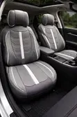 Quality Grey Leather Seat Cover - 2
