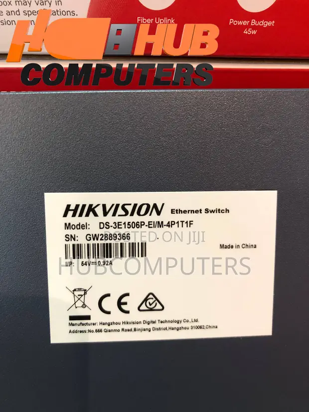 Hikvision DS-3E1506P-EI/M-4P1T1F 4-Port Gigabit PoE Smart Managed Switch - 1
