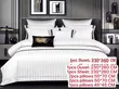 Royal Comfort Camel Gold Satin Striped Duvet & Sheet Set - 4