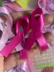 50pcs Breast Cancer Awareness Ribbons with Pins - 4