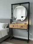 Modern Console Table with Mirror - 1