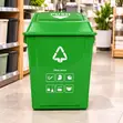 25L Push-Lid Dustbin - Blue, Grey, or Green - 1