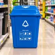 25L Push-Lid Dustbin - Blue, Grey, or Green - 2
