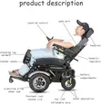 Electric Wheelchair (Multi-Functional: Lie Flat, Sit, Stand) - 5