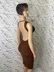 New Ladies Brown Dress and Matching Bag - GHS 100 - 2