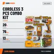 INGCO 20V Cordless Impact Drill & Laser Level Kit - 1