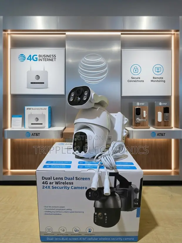 Ubox 4G Solar CCTV Camera with Dual Lens & Floodlight - 1