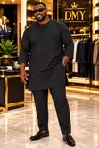 Men's Agbada & Shokoto Set - Cotton - 1