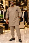 Men's Agbada & Shokoto Set - Cotton - 3