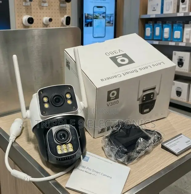 V380 Dual Lens 4G Solar Surveillance Camera - 1