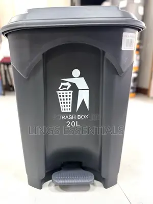 20 Liter Pedal Bin - Black