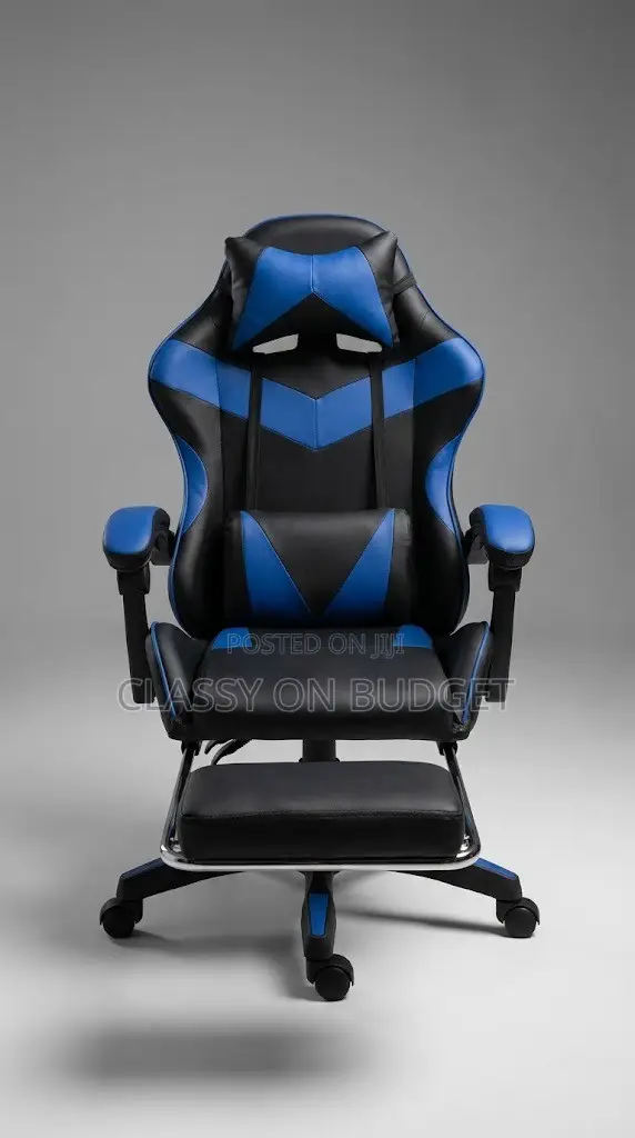 Super Comfy Gaming Chair with Leg Rest - 1