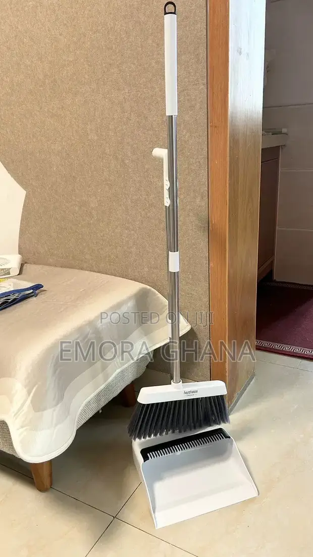 2-in-1 Folding Broom & Dustpan Set - 1