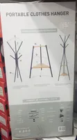 Portable Clothes Hanger with Shelves - 2