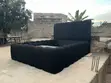 Royal Comfort Double Bed Frame - Black Velvet - 2