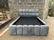 Royal Comfort Double Bed Frame - Grey Velvet - 3