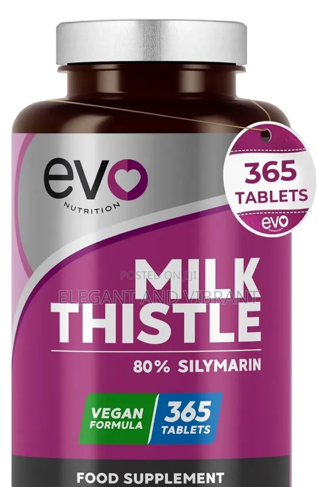 Milk Thistle, 80% Silymarin, 365 Tablets - 1
