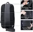 Kingsons Waterproof Chest Sling Crossbody Bag (Gray) - 5