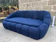 Navy Bouclé Cloud Sofa - Royal Comfort - 1