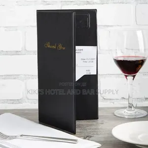Leather Bill Holder/Folder for Restaurants & Hotels