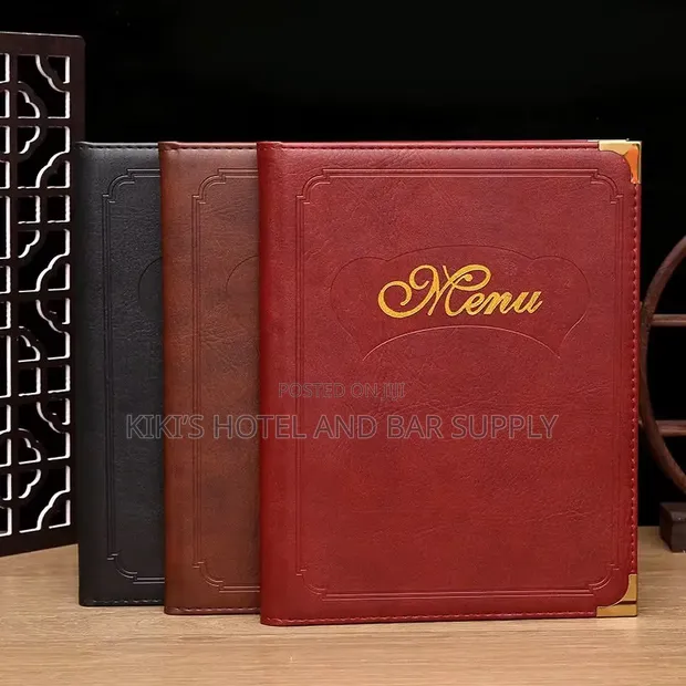 Leather Menu Folder - 1