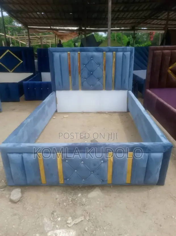 Brand New Wood-Mode Double Bed Frame - 1