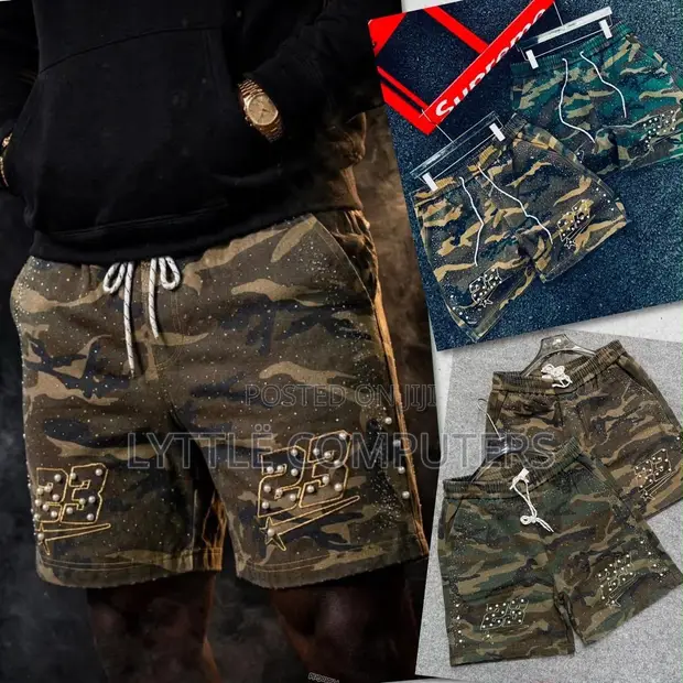High Quality Solid Camo Shorts - 1
