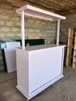 Foldable Cocktail Bar with Wheels - 2