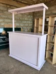 Foldable Cocktail Bar with Wheels - 4