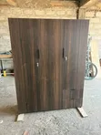Glossy 3-in-1 Wardrobe with Locker - 1