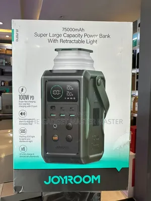 Joyroom 75000mAh 100W Powerbank with Retractable Light